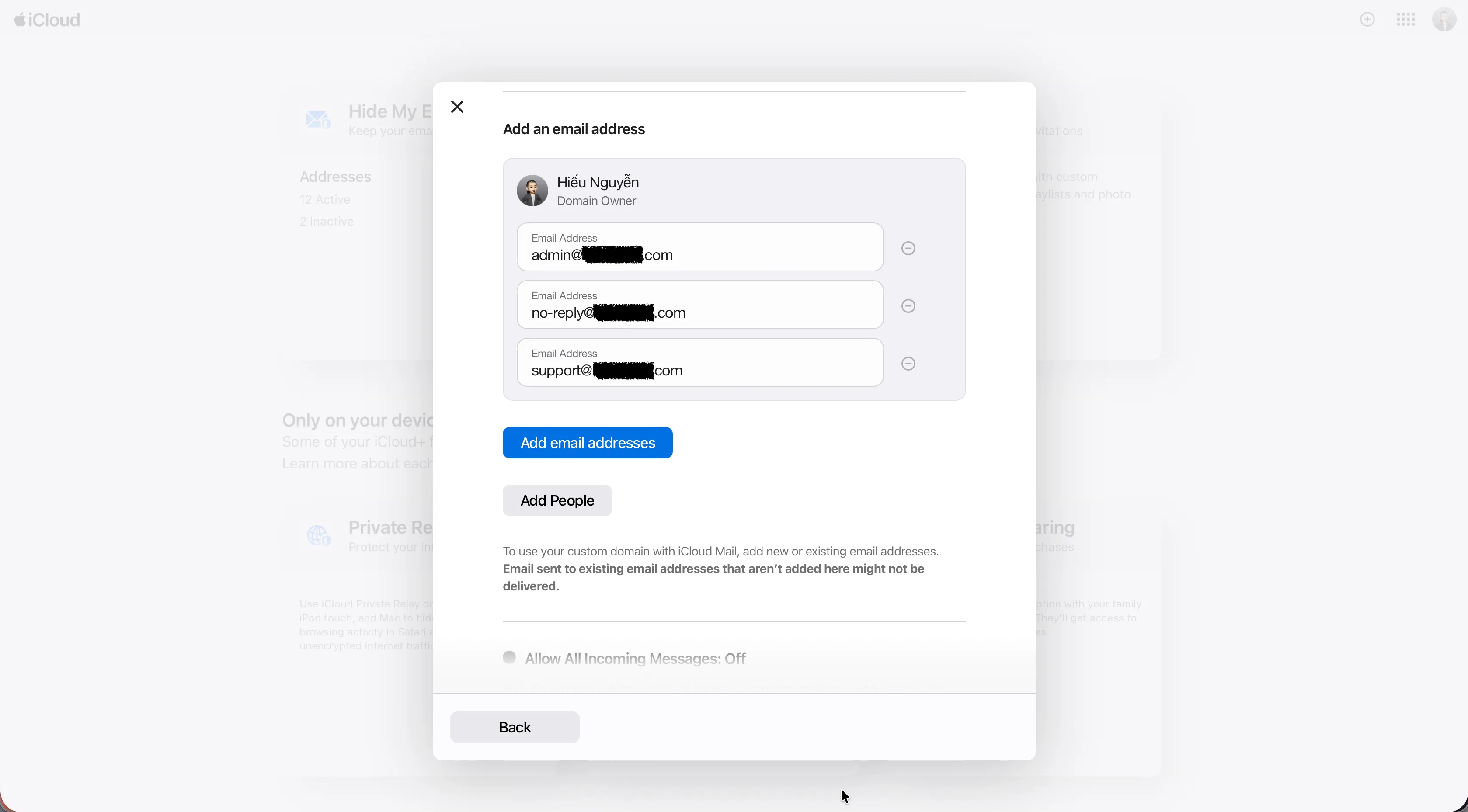 Thêm địa chỉ email mới