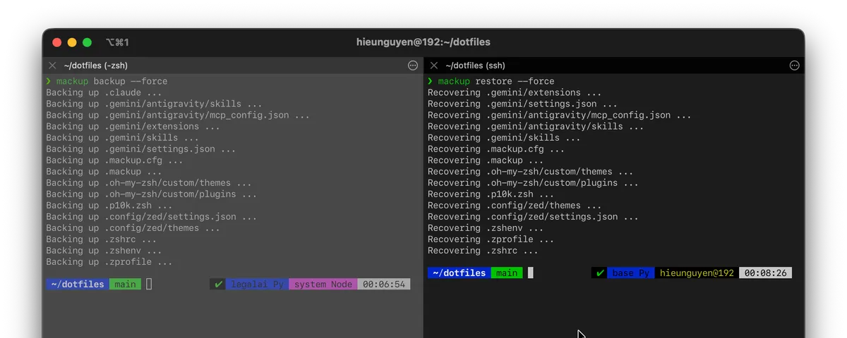 Cách mình 'sống sót' khi dùng 3 cái máy Mac: Đồng bộ mọi thứ với Mackup